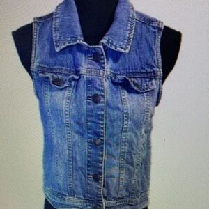 Blue Denim Vest